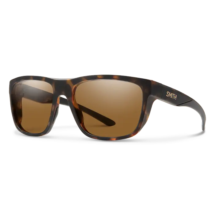 Smith Barra Matte Tortoise Sunglasses with ChromaPop Polarized Brown Lenses