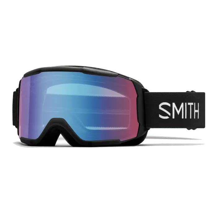 Smith Daredevil Kids’ Goggles – Black/Blue with Sensor Mirror Lens