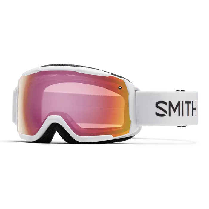 Smith Grom Youth Goggles – White/Red with Sensor Mirror Lens
