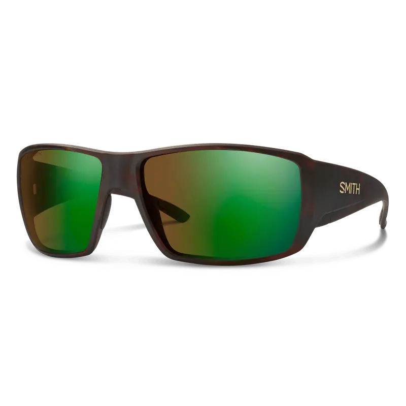 Smith Guide Choice Sunglasses – Matte Tortoise Frame with ChromaPop Polarchromic Brown/Green Mirror Lenses