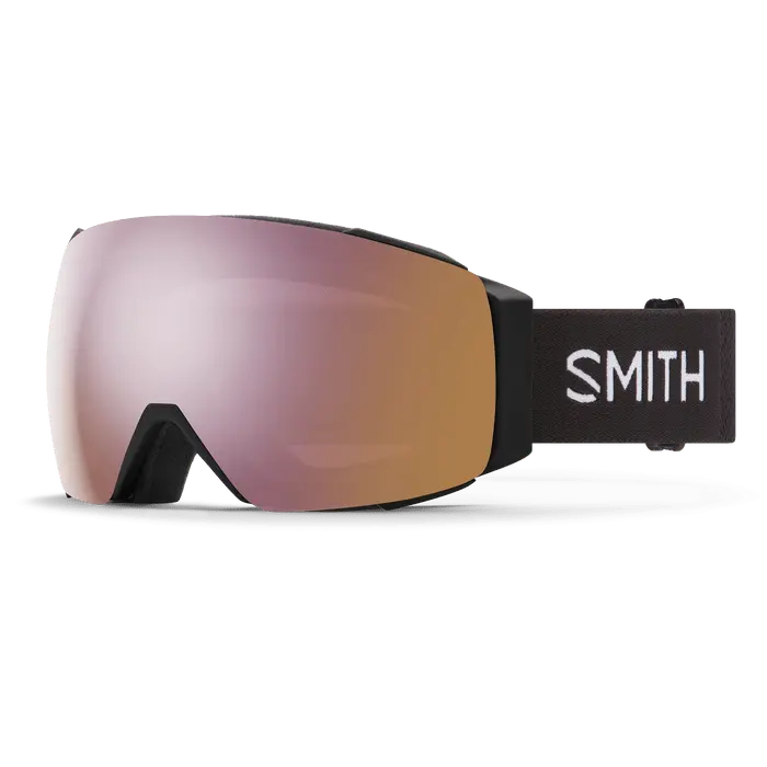 Smith I/O Mag Goggles – Black Frame with Rose Gold Mirror Lens