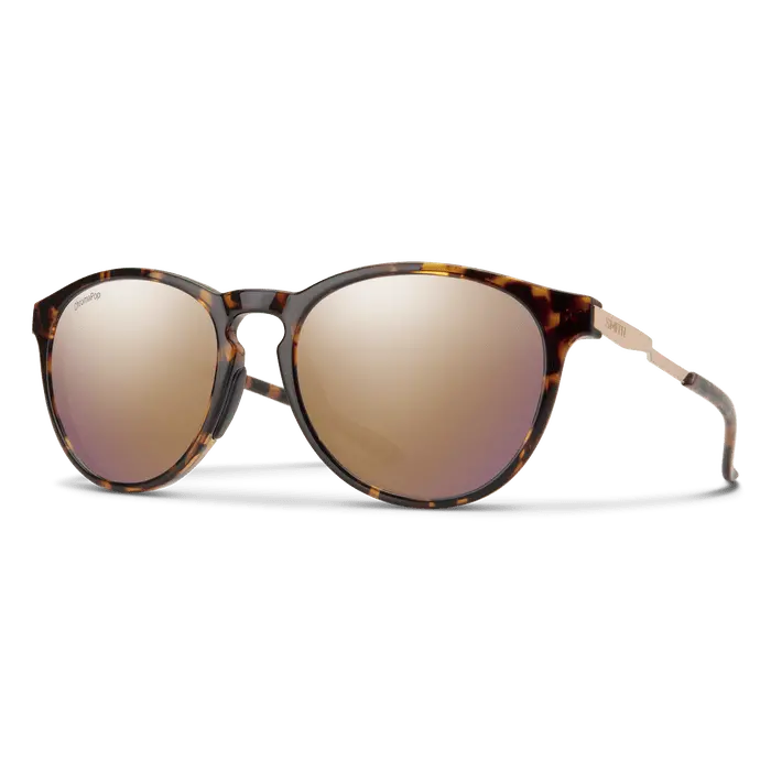 Smith Optics Wander Tortoise Sunglasses with ChromaPop Rose Gold Mirror Lens