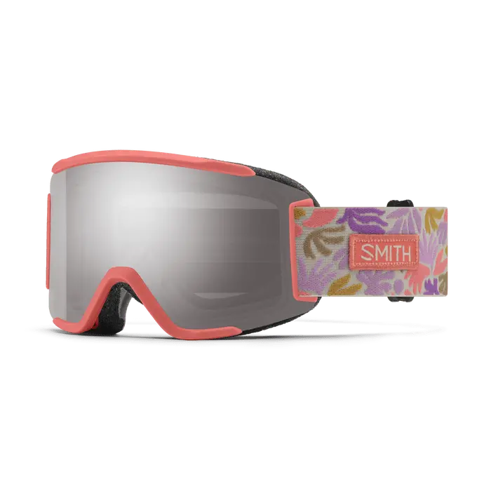 Smith Squad S Youth Goggles – Flare Flora Frame with Sun Platinum Mirror Lens
