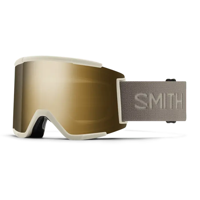 Smith Squad XL Goggles – Chalk/Black Frame with Gold Mirror Lens