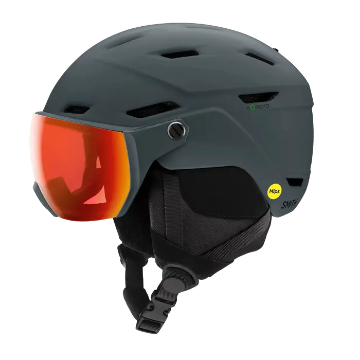 Smith Survey MIPS Cycling Sunglasses – Matte Slate Frame with ChromaPop Everyday Red Mirror Lenses