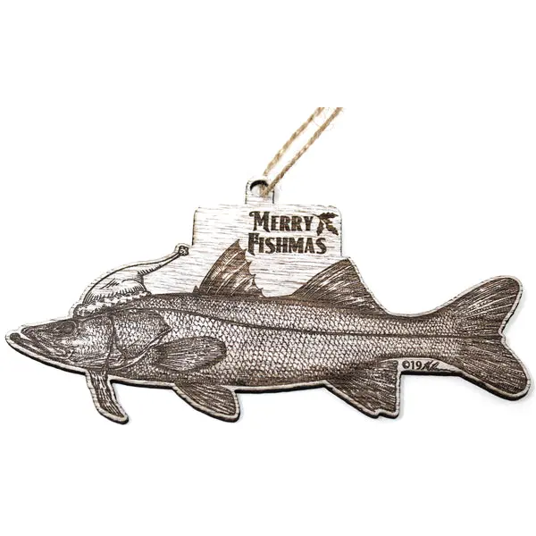 Snook Fish Christmas Ornament – Artisan-Crafted