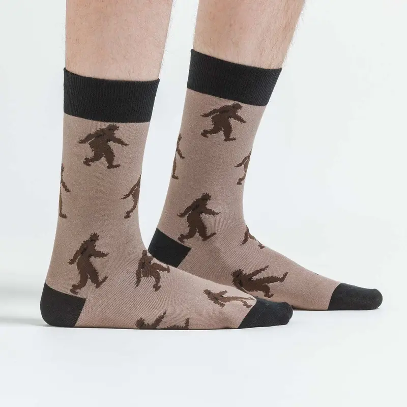 Sock It To Me Seeking Sasquatch Crew Socks for Men
