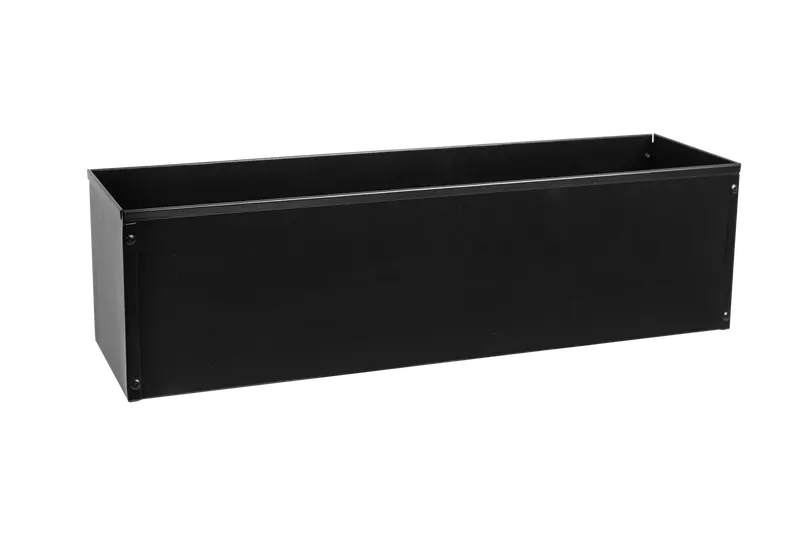 Sofie Black Powder-Coated Balcony Planter Box – 60 or 80 cm