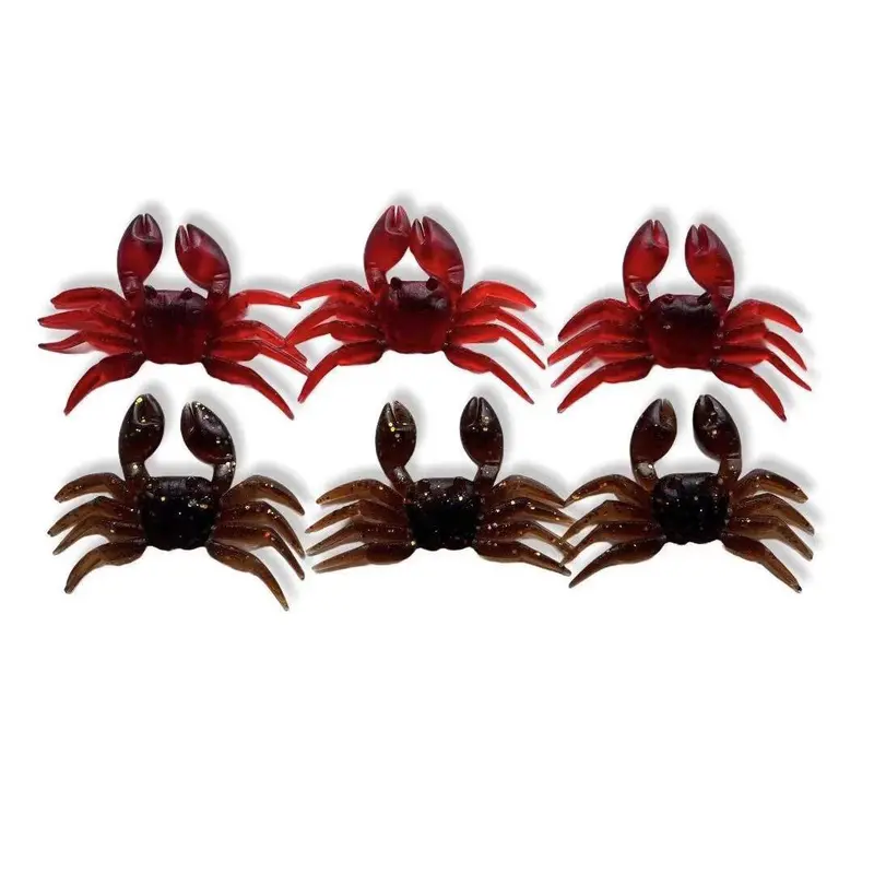 Soft Plastic Crab Lures – 6-Piece Variety Pack for Saltwater Fishing