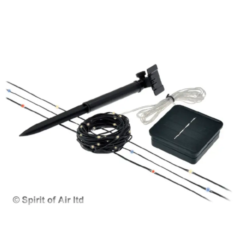 Solar-Powered Telescopic LED Pole Lights – Clear, Blue, or Red