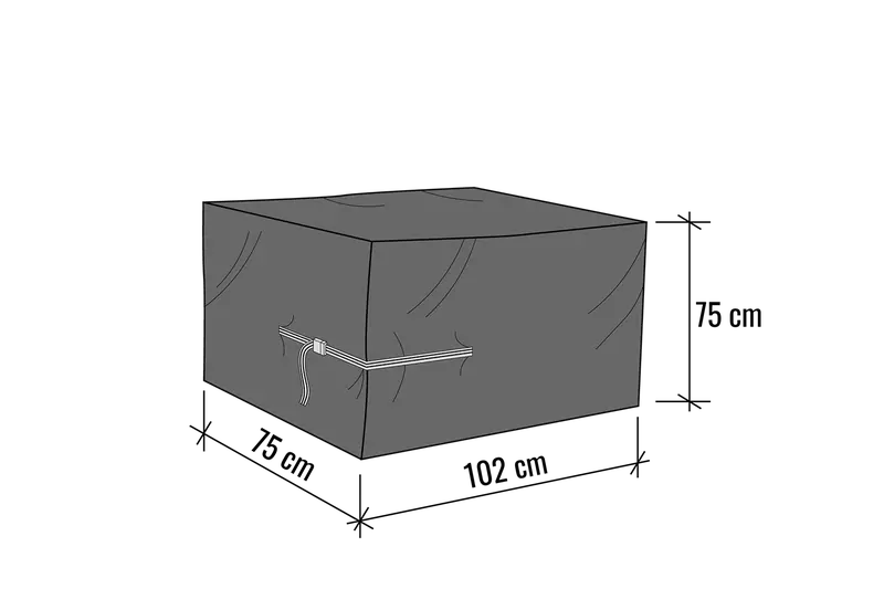 Solid Furniture Cover – 102 x 75 x 75 cm Compact Patio Furniture Protector