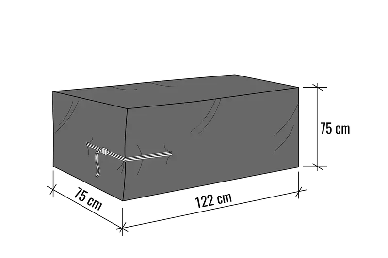Solid Furniture Cover – 122 x 75 x 75 cm Weatherproof Outdoor Shield