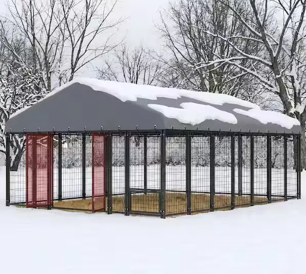 Spacious Outdoor Dog Enclosure – Sturdy Steel Construction with Easy Assembly