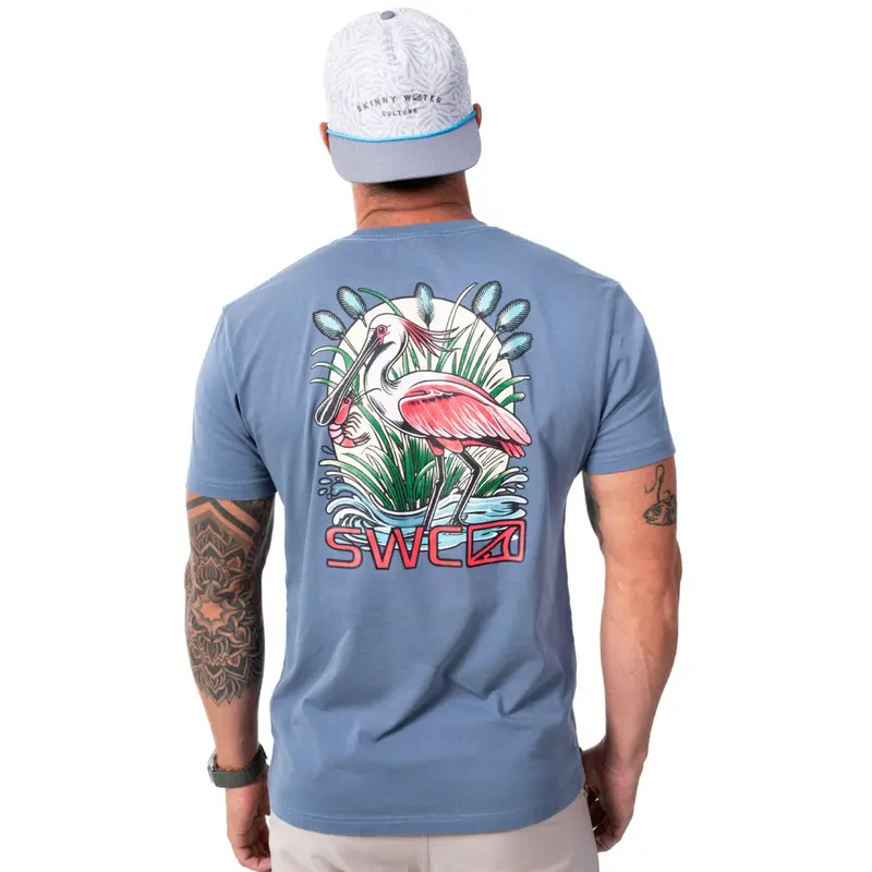 Spoonbill Graphic Cotton T-Shirt