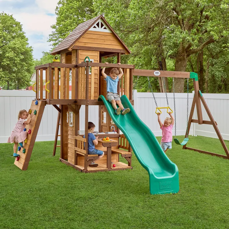 Spruce Hollow Compact Swing Set for Small Yards