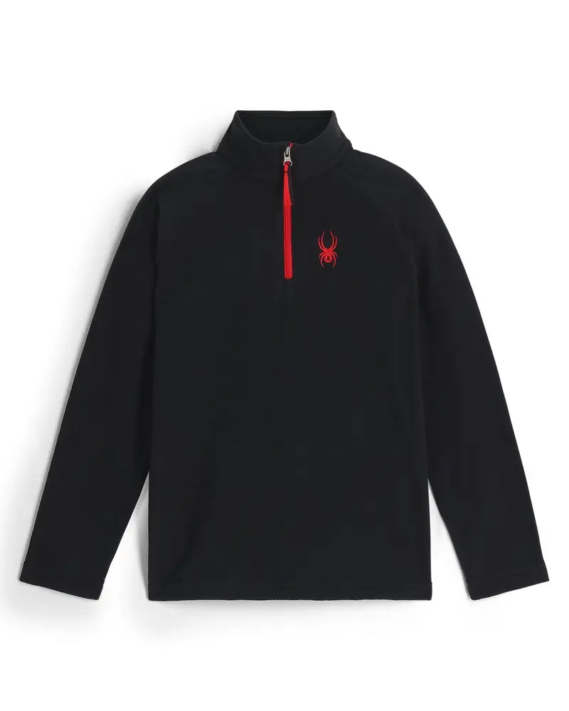 Spyder Kids’ Speed Fleece Half-Zip Turtleneck in Black