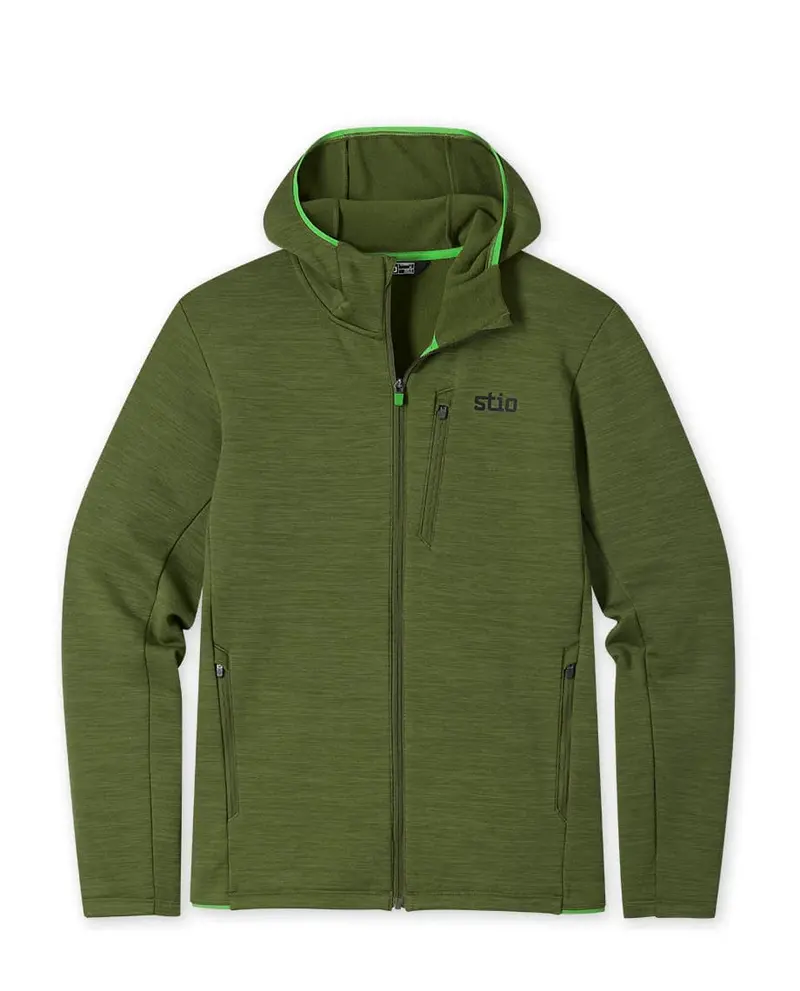 Stio Men’s Glide Power Stretch Full-Zip Hooded Sweatshirt