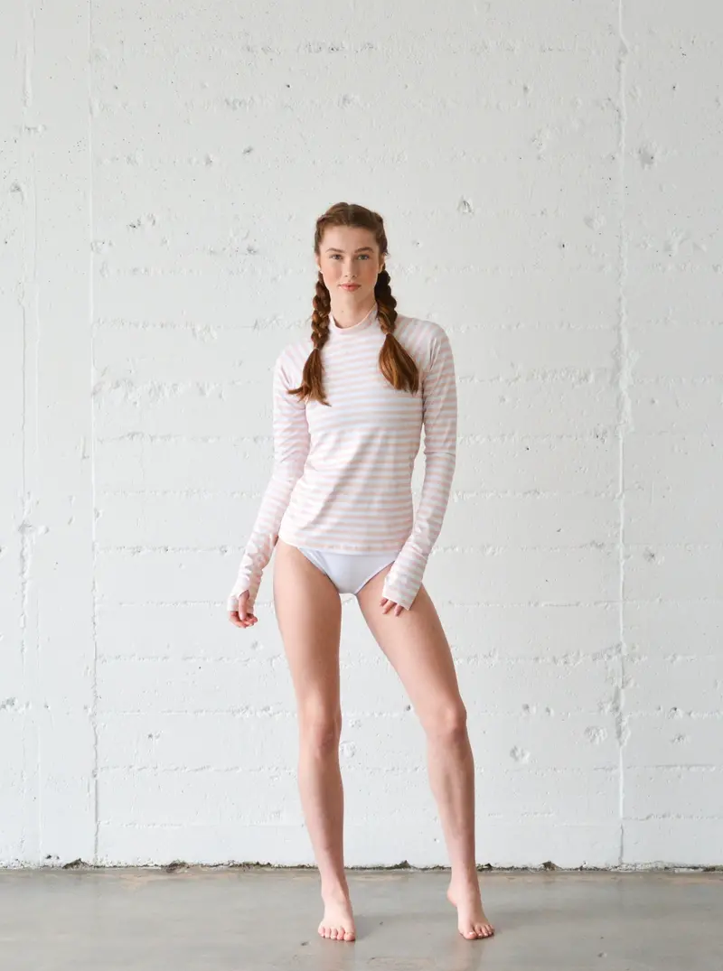 Summer Breeze Stripe Women’s Pullover Raglan Top