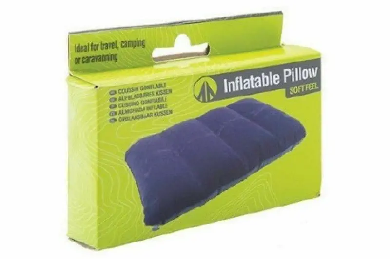 Summit Flock-Inflated Travel Pillow for Camping and Road Trips