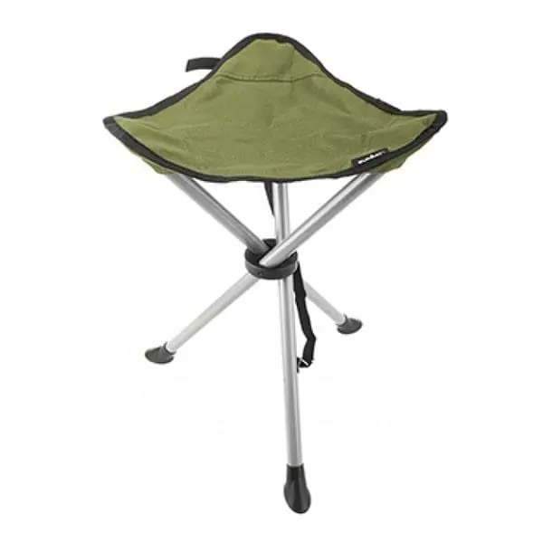 Summit Forest Green Folding Tripod Camping Stool
