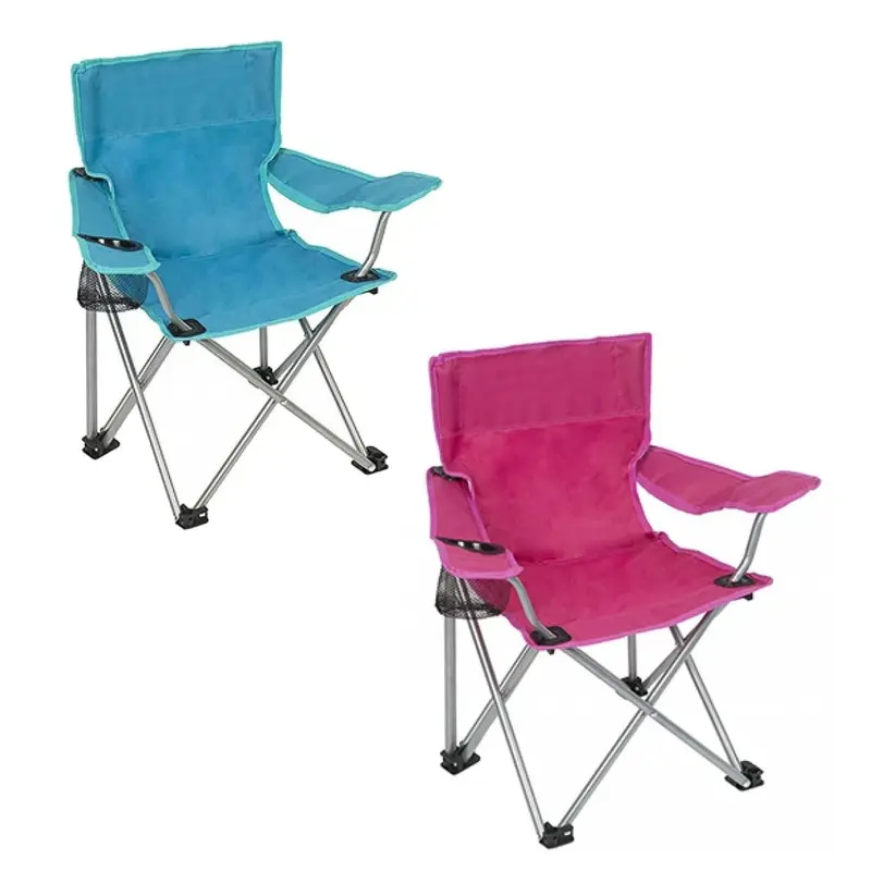 Summit Junior Folding Kids’ Camping Chair – Blue or Pink