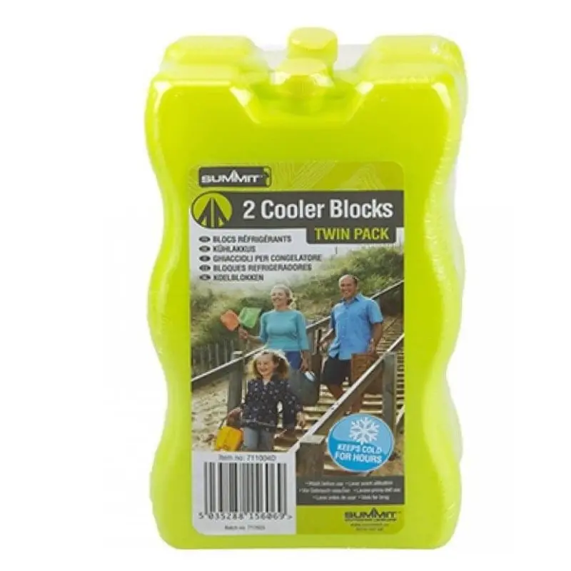 Summit Twin-Pack Cooler Blocks – Reusable Ice Substitutes