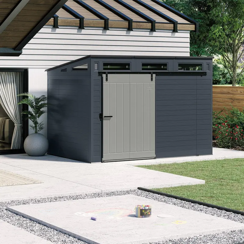 Suncast Modernist 10 ft x 7 ft Sliding-Door Storage Shed