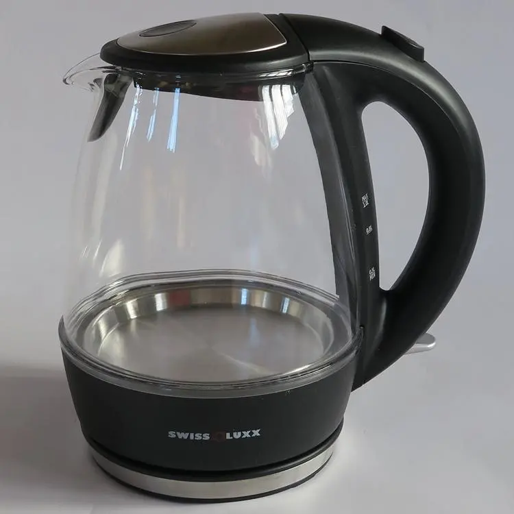 Swiss Luxx 1L Clear Electric Kettle – Energy-Efficient Low-Watt Design