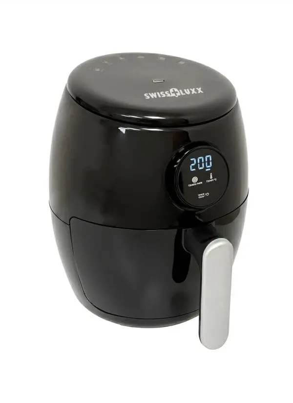 Swiss Luxx 2-Litre Compact Air Fryer for Low-Wattage Caravan and Camp Use