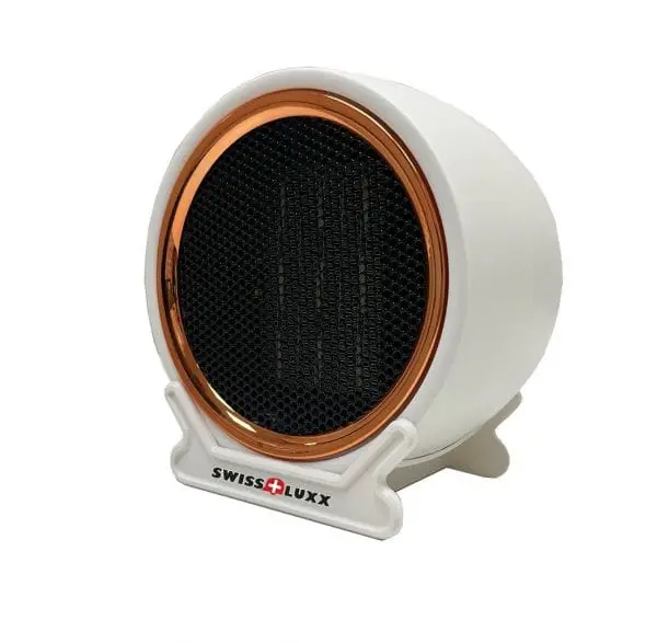 Swiss Luxx White Low-Wattage Caravan Fan Heater