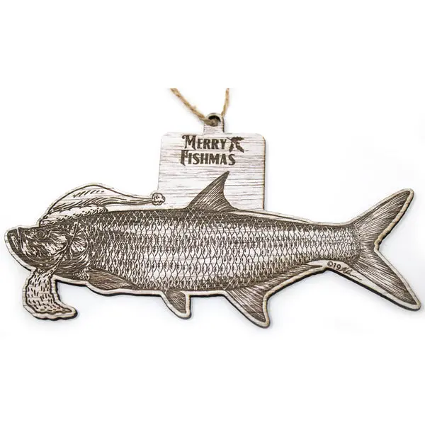 Tarpon Ornament – Hand-Painted Coastal Decoration
