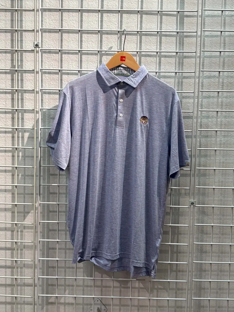 Tasc Cloud Polo LSU Collegiate Style Performance Shirt
