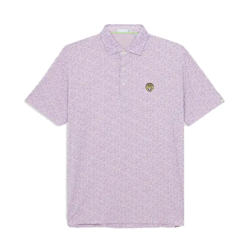 Tasc Cloud Polo with LSU Logo – Men’s Athletic Fit Cotton Blend Shirt