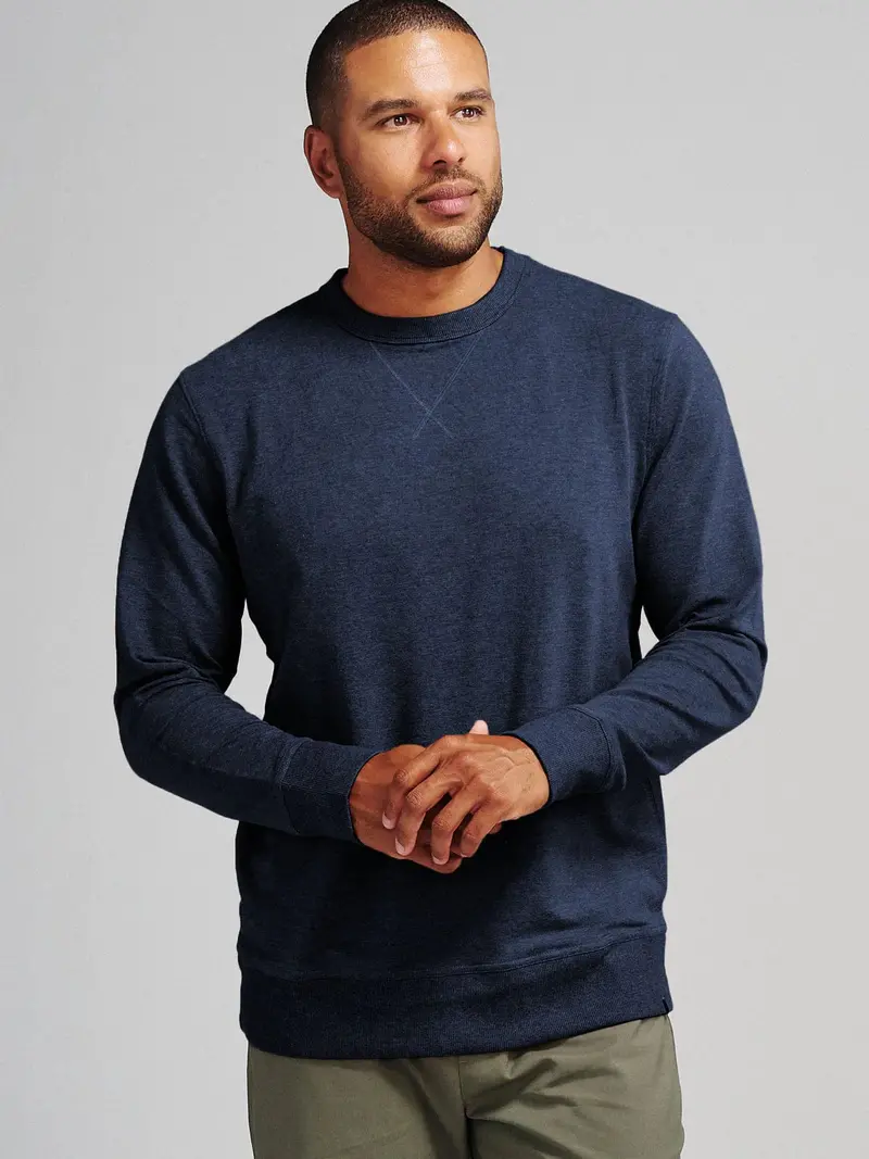 Tasc Varsity-Style Cotton Sweatshirt for Men