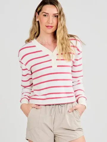 Tasc Women’s Varsity Henley Performance Sweatshirt