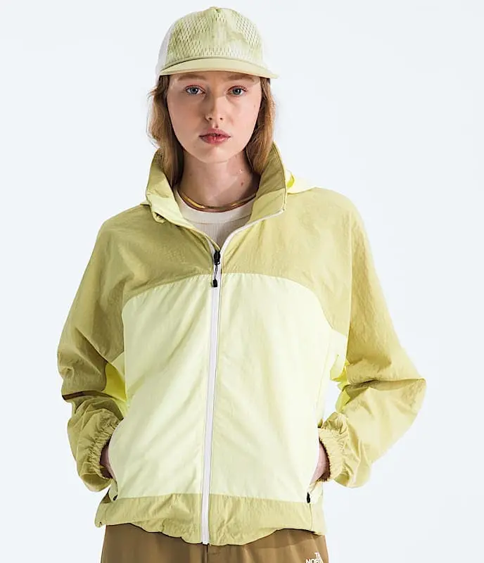 The North Face Hike Utility Women’s Wind-Resistant Jacket – Lemon Mist & Pear