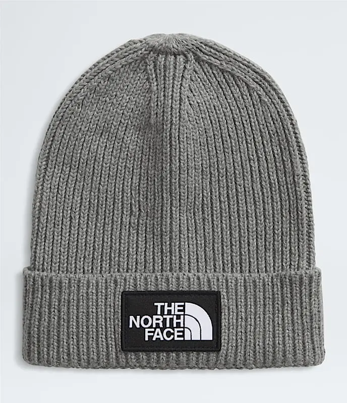 The North Face Kids’ Logo Box Beanie – Medium Grey Heather