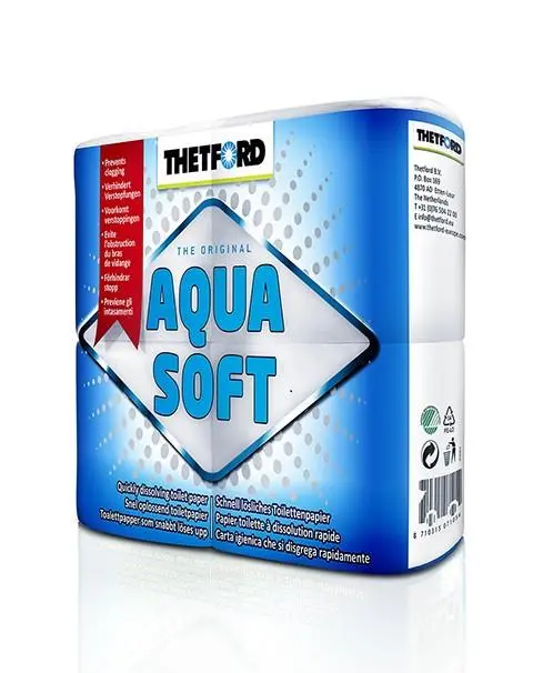 Thetford Aqua Soft Toilet Paper – Septic-Safe, Rapid-Dissolve Roll