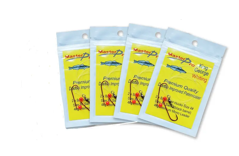 Thirty Custom King George Whiting Rigs – Pre-Assembled with 4# and 6# Hooks