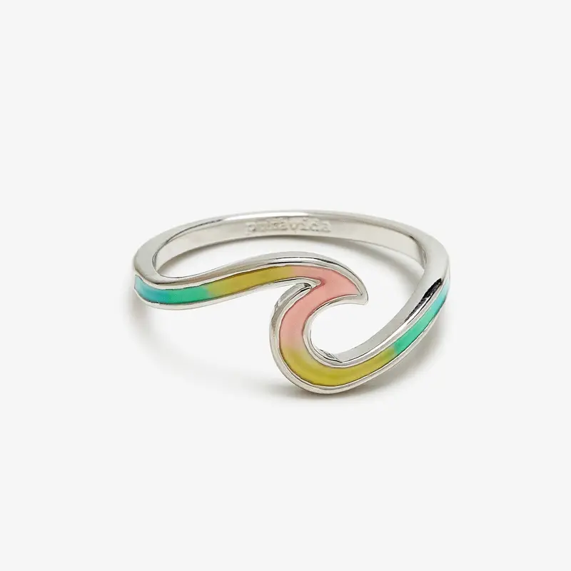 Tie-Dye Wave Ring – Handcrafted Colorful Jewelry