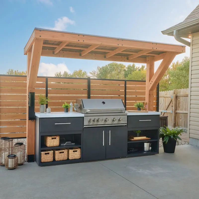Timber Rock Outdoor Grill Cooking Station