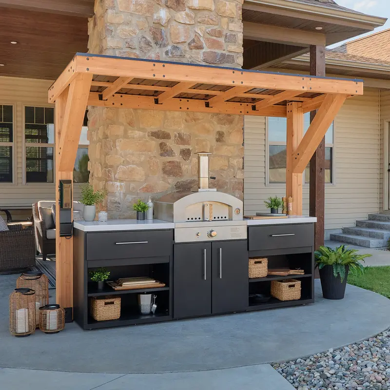 Timber Rock Outdoor Pizza Oven Cooking Station