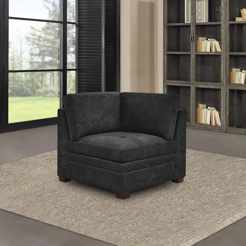 Tisdale Corner Accent Chair – Compact L-Shaped Seating Solution