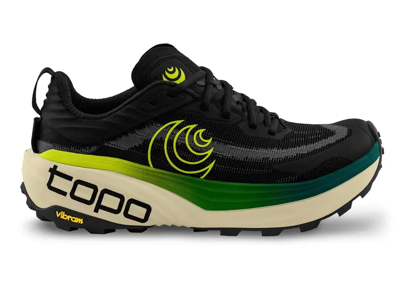 Topo Athletic Men’s Vista Trail Shoes – Black/Lime