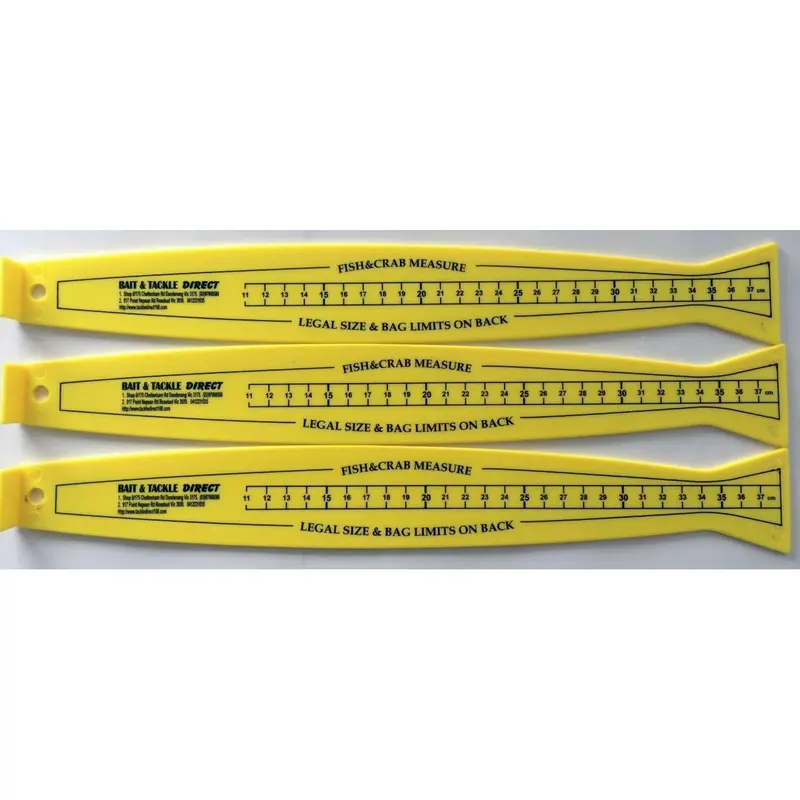 Triple-Pack 37cm Precision Measuring Rulers for Fish Length & Tackle Sizing