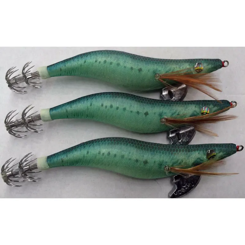 Triple-Pack Squid Lure Jigs, Size 3.5 – Model 173