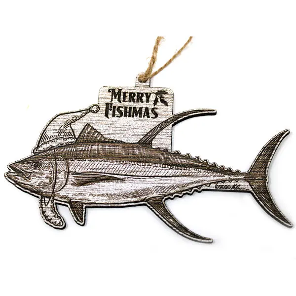 Tuna-Themed Christmas Ornament – Coastal Decor