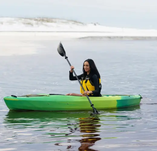 Tundra 10’2″ Sit-Inside Fishing Kayak Kit with Paddle & Roof Carrier