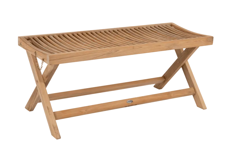 Turin Teak Bench – 105 cm Solid Wood Seating Option