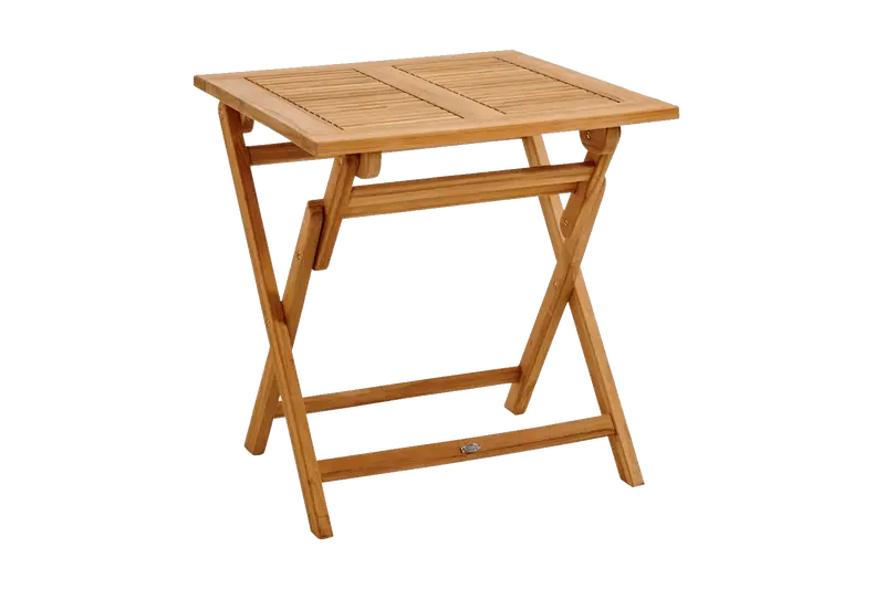 Turin Teak Square Table – 70 x 70 cm Rustic Dining Surface